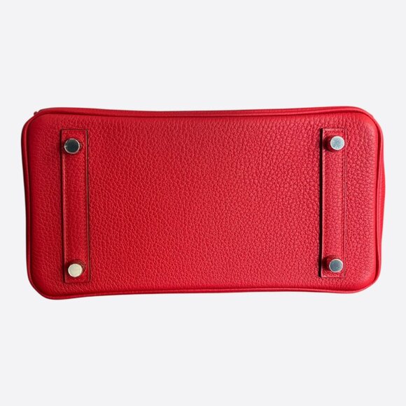 Hermes Rouge Radieux Togo & Palladium Hardware Birkin 25 - Picture 5 of 8